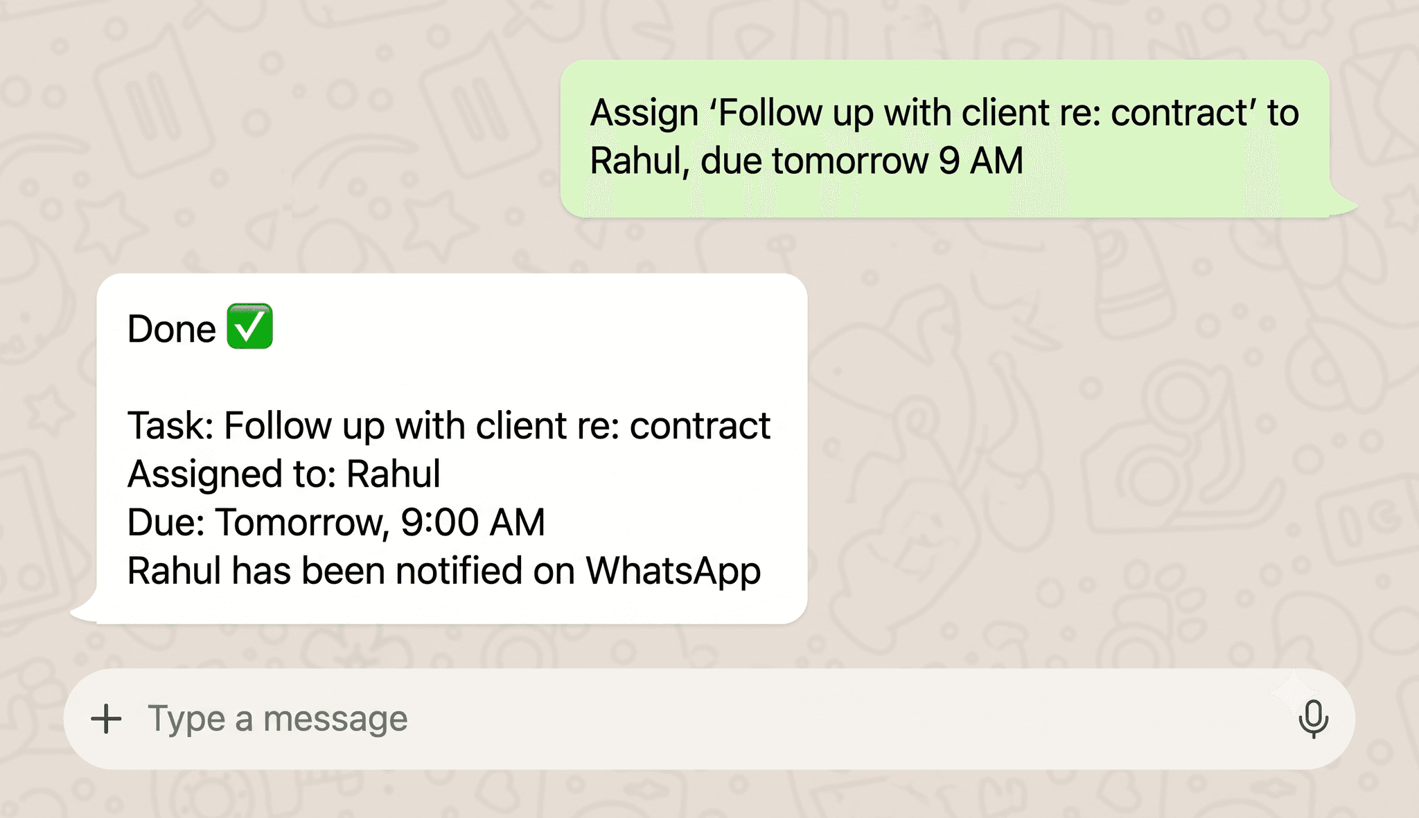 Task Assignment Interface